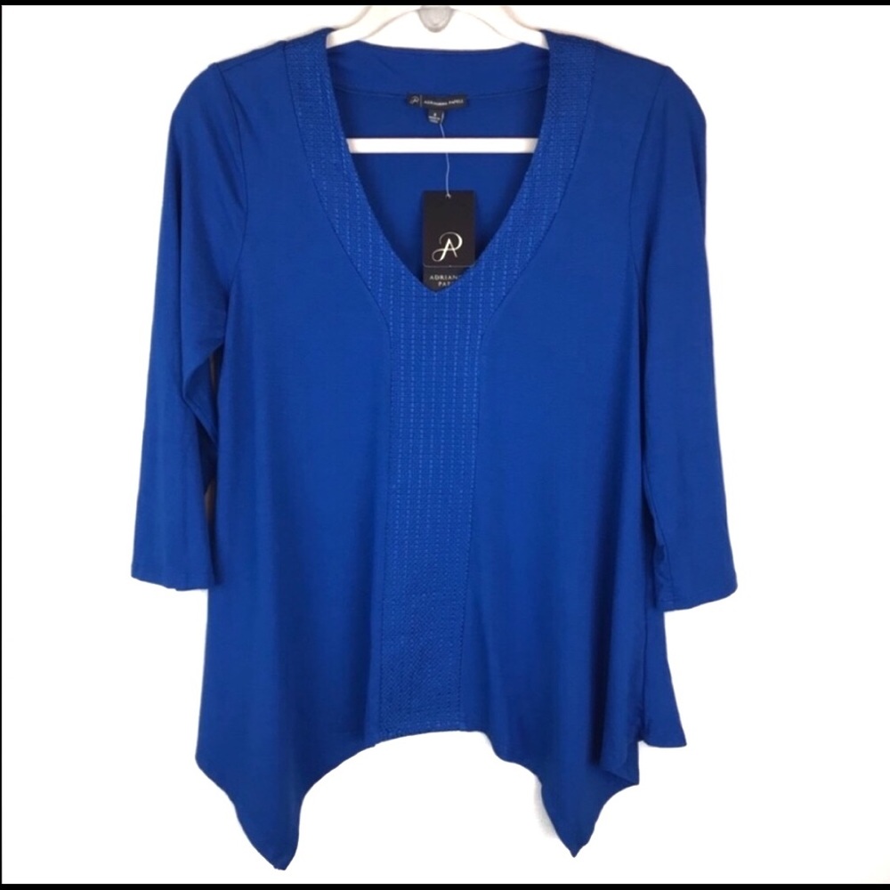 Adrianna Papell Blue Azure Tunic - NWT